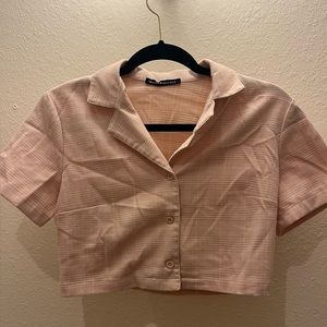 plaid brandy melville crop top